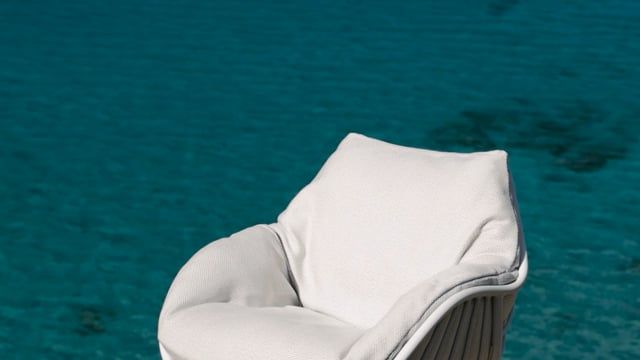 Hagestol Chill aluminium/akryl 65x70 cm - Solpuri bakside