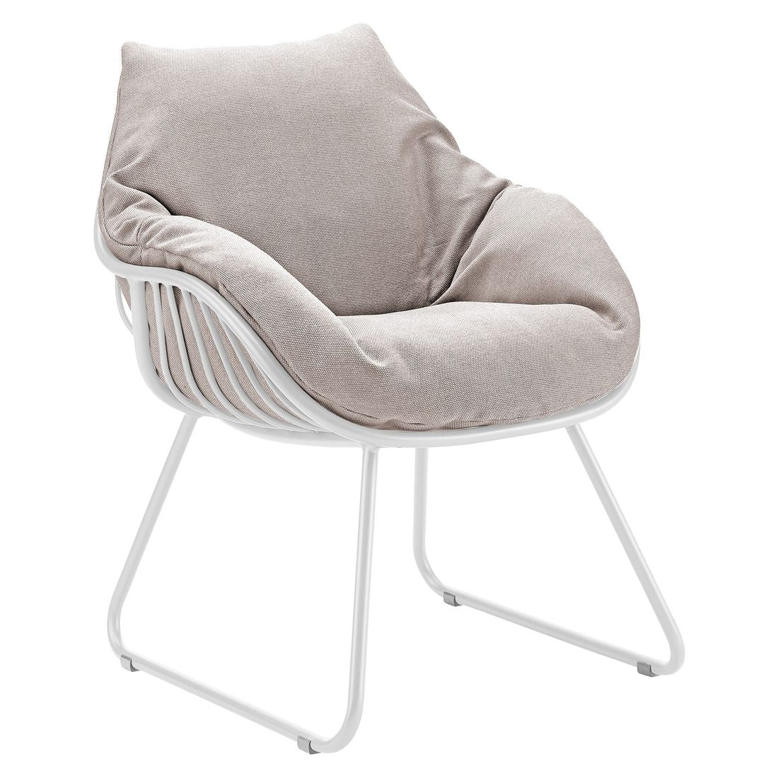 Hagestol Chill aluminium/akryl 65x70 cm - Solpuri detalj av stoff