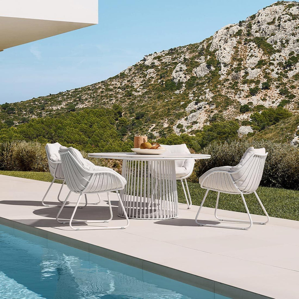 Hagestol Chill aluminium/akryl 65x70 cm - Solpuri helhetsbilde