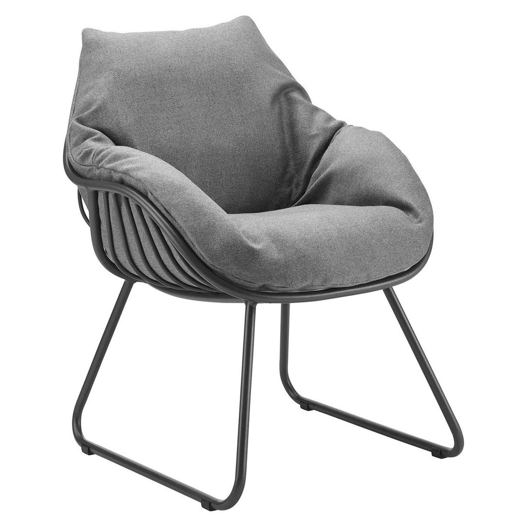 Hagestol Chill aluminium/akryl 65x70 cm - Solpuri bakside