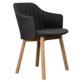 Hagestol Choice teak/polypropylen med sitte- og ryggpute - Cane-line forfra
