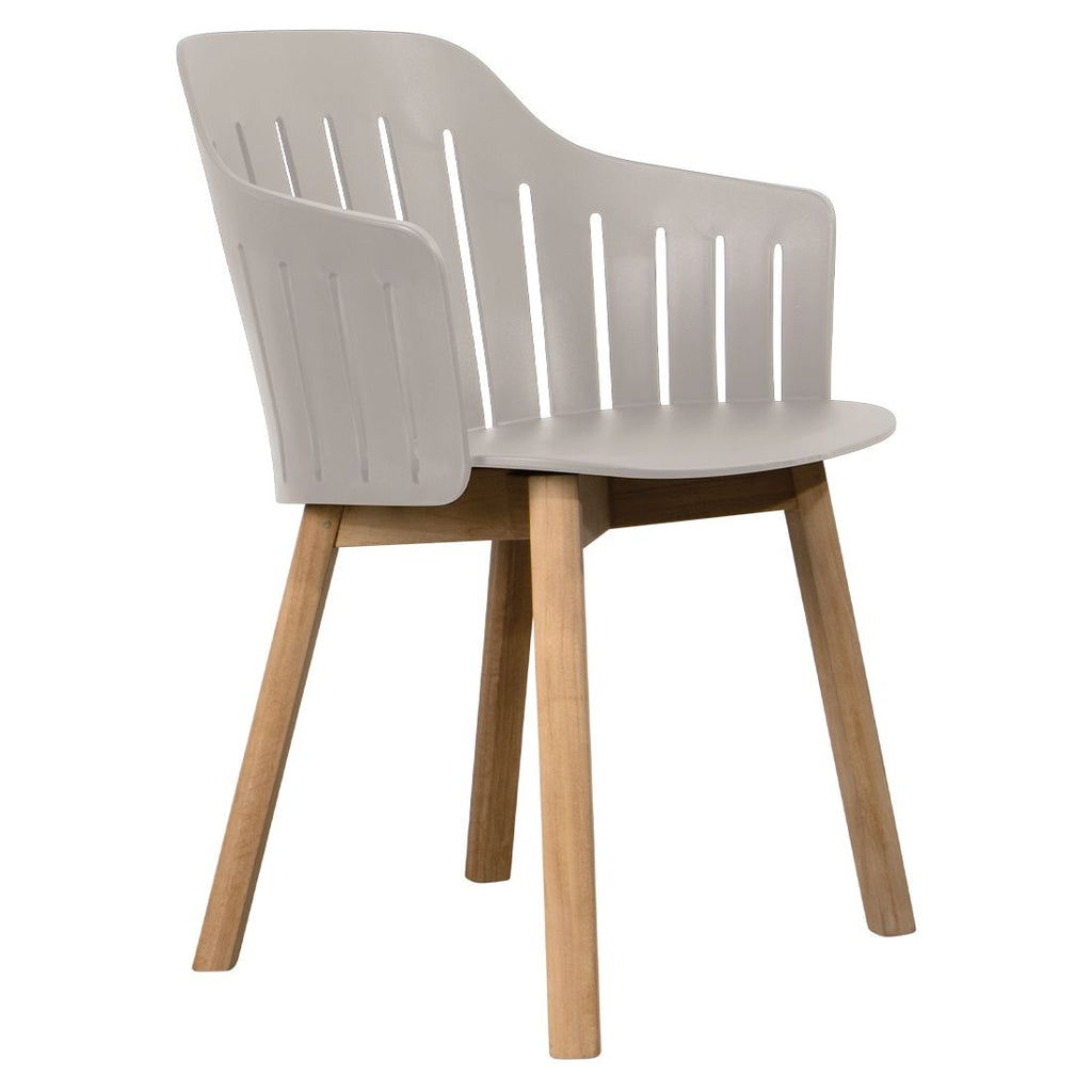 Hagestol Choice teak/polypropylen taupe - Cane-line for utebruk