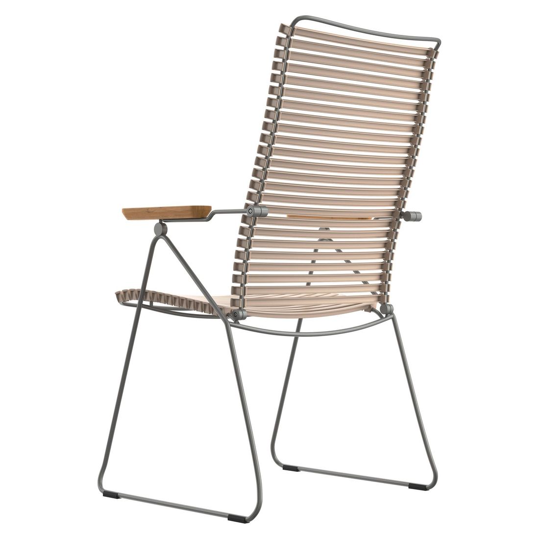 Hagestol Click Position regulerbar rygg stål 58x57 cm - HOUE