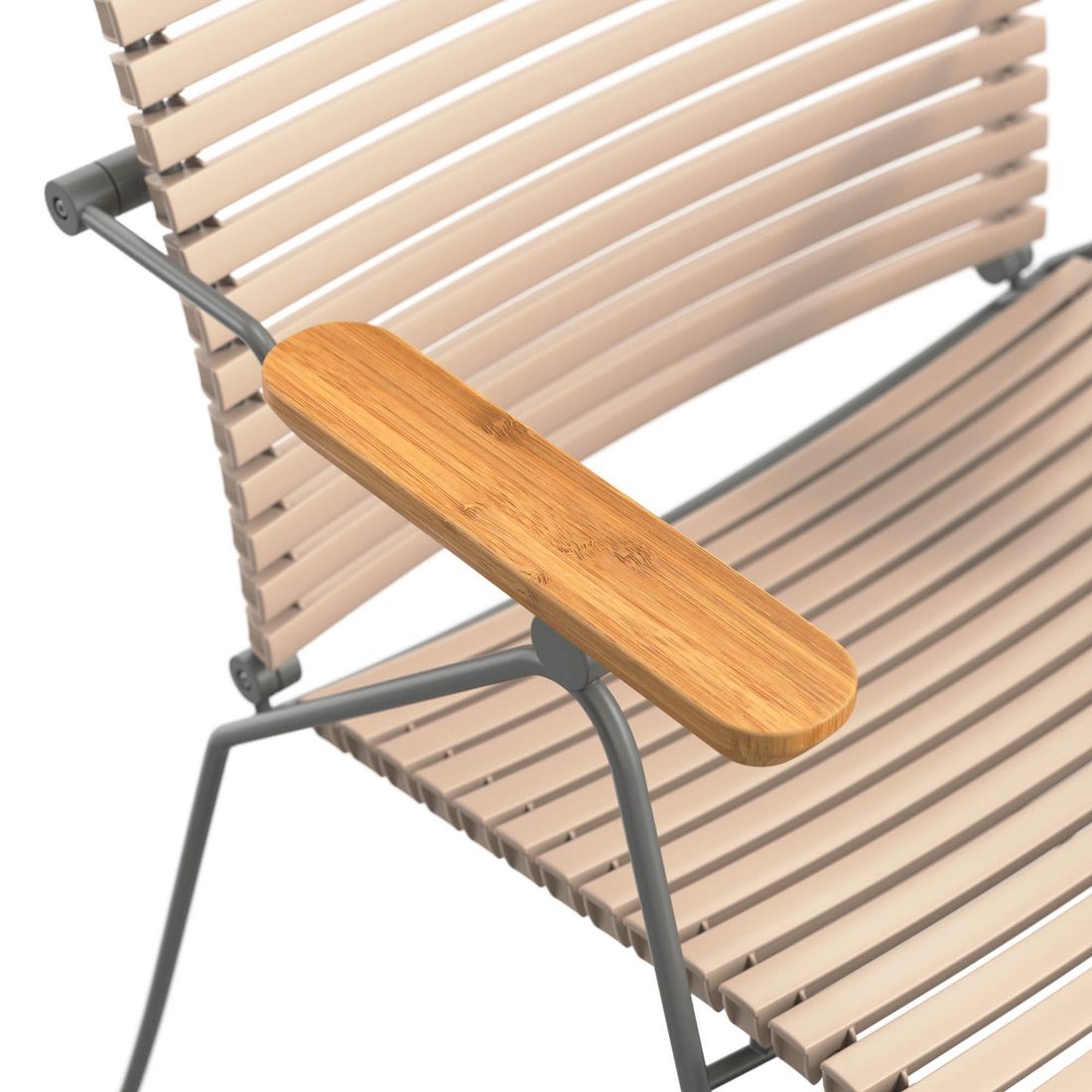 Hagestol Click Position regulerbar rygg stål 58x57 cm - HOUE