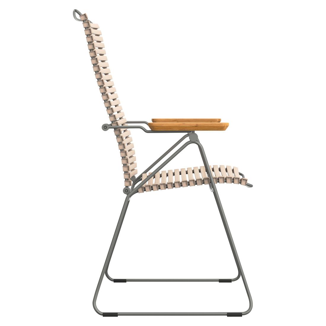 Hagestol Click Position regulerbar rygg stål 58x57 cm - HOUE