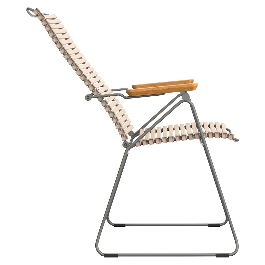 Hagestol Click Position regulerbar rygg stål 58x57 cm - HOUE