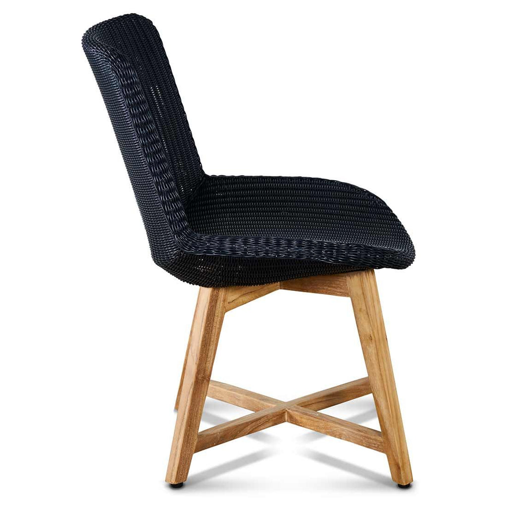 Hagestol Clovelly teak/polyrotting 56x68 cm forfra