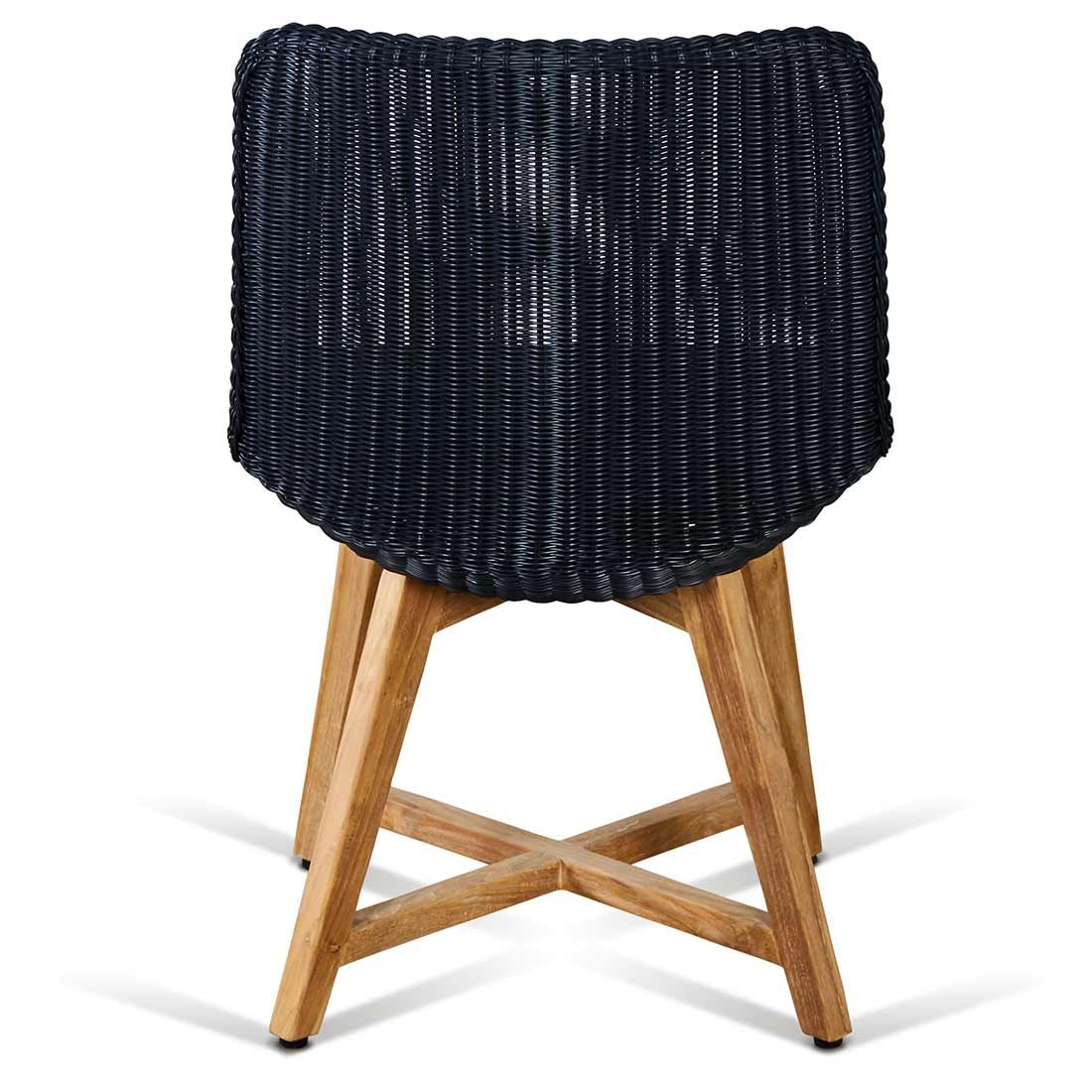 Hagestol Clovelly teak/polyrotting 56x68 cm montert i hage