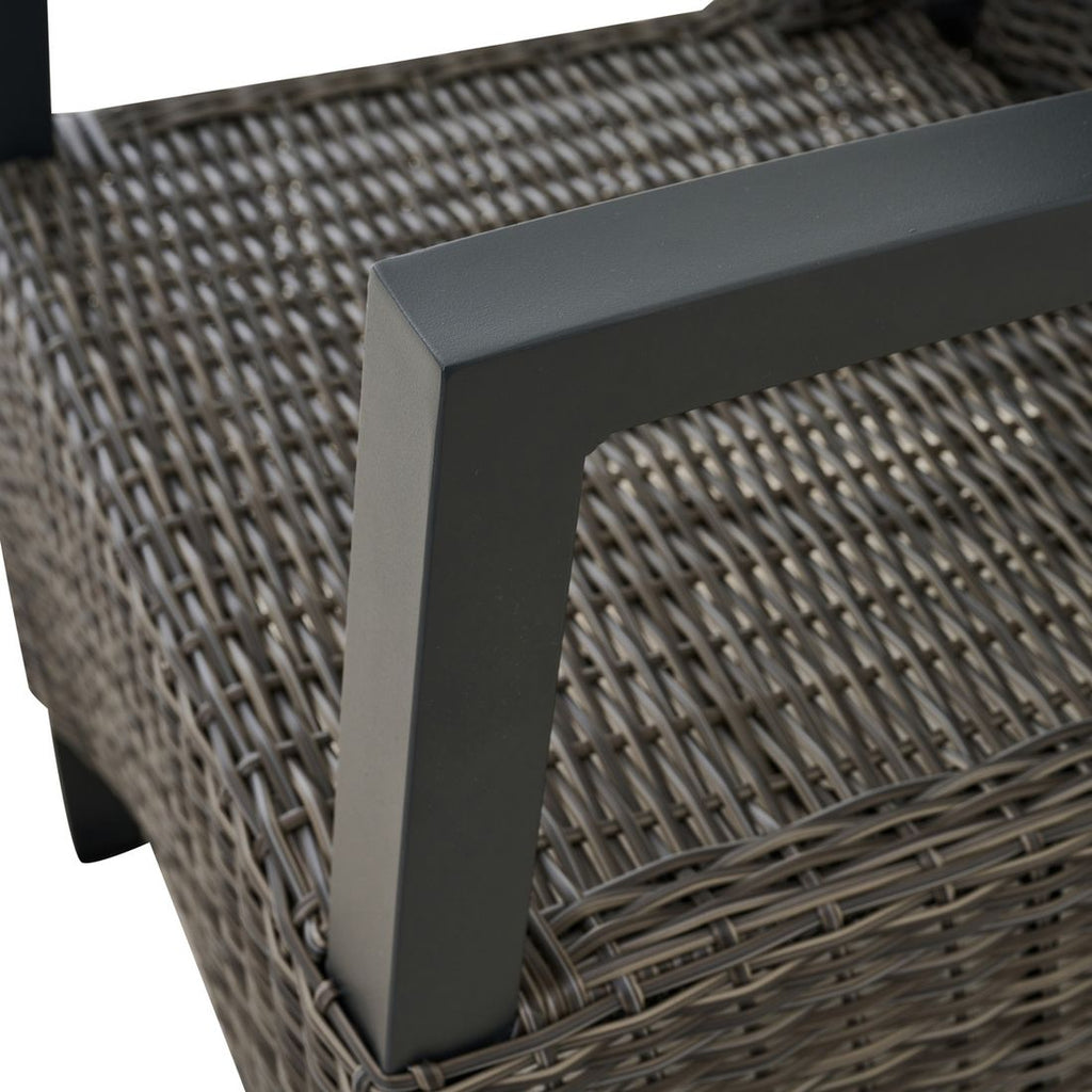 Hagestol Corido Move regulerbar rygg aluminium/flettverk - Siena Garden