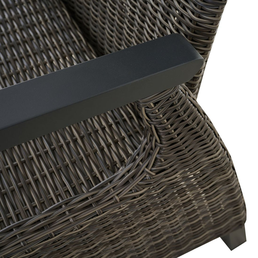 Hagestol Corido Move regulerbar rygg aluminium/flettverk - Siena Garden