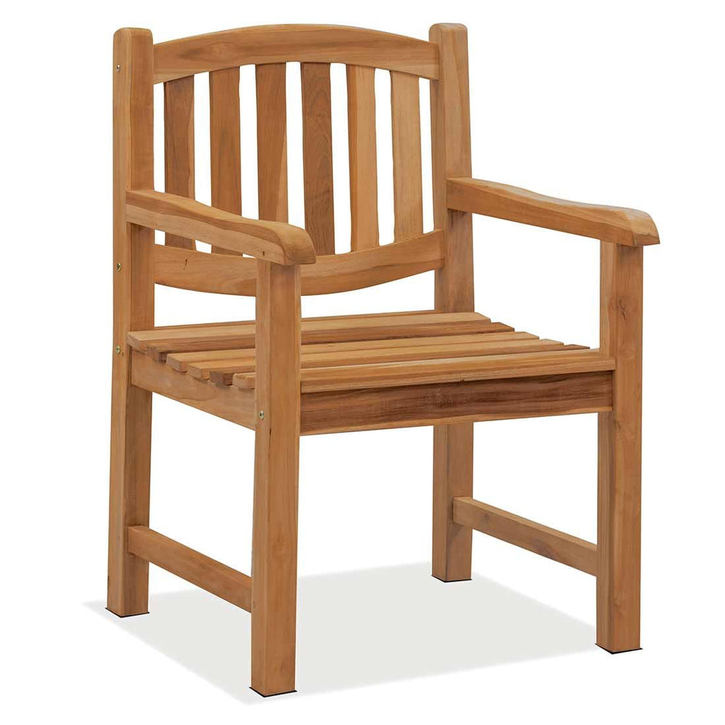 Hagestol Dallas teak 60x62 cm - OUTLIV forfra