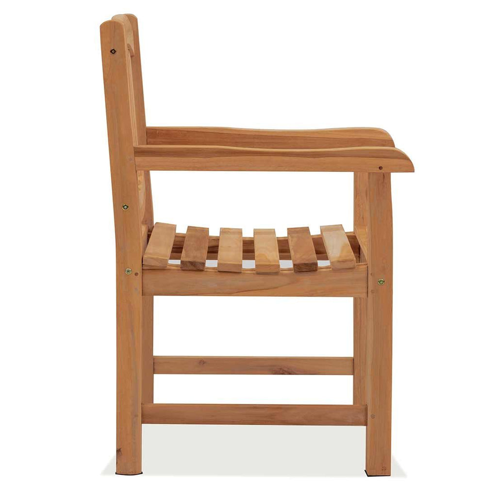 Hagestol Dallas teak 60x62 cm - OUTLIV detalj av treverk
