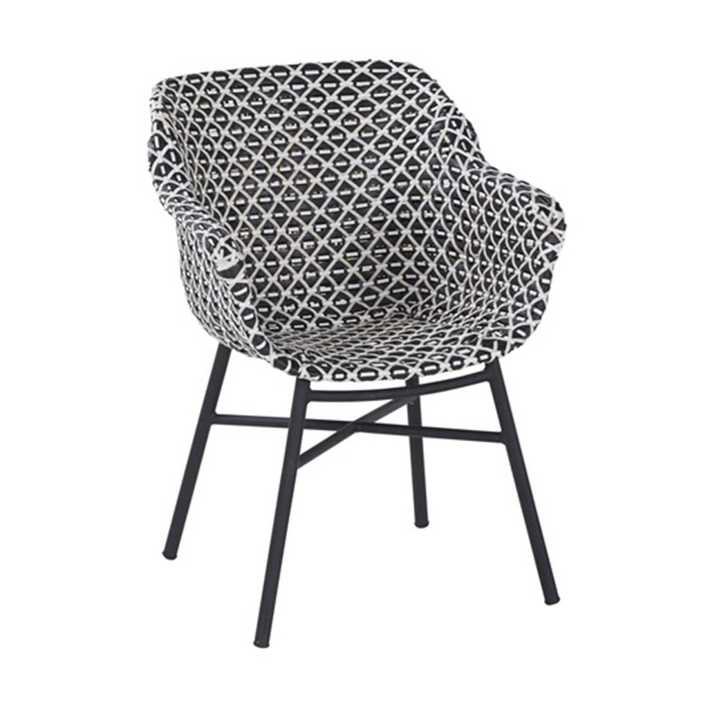Hagestol Delphine aluminium/polyrotting 61x63 cm forfra
