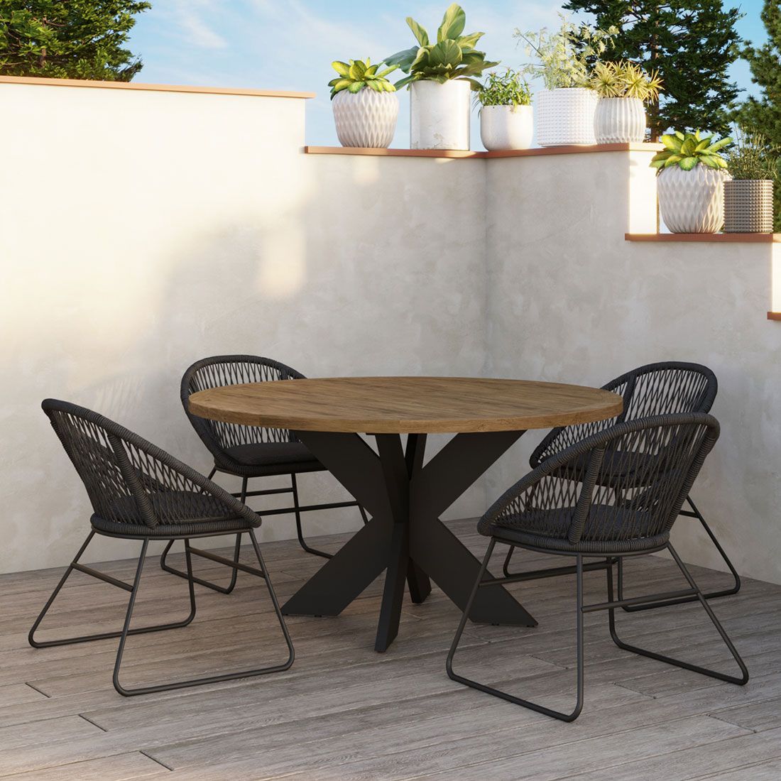 Bakside av Hagestol Edson aluminium tau med pute