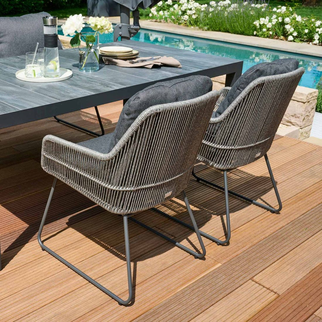Hagestol Kansas aluminium med puter 60x69 cm - Siena Garden