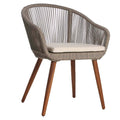 Hagestol Lille akasie med sittepute 65x61 cm - OUTLIV forfra
