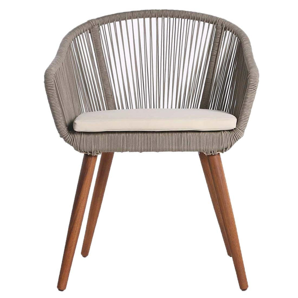 Hagestol Lille akasie med sittepute 65x61 cm - OUTLIV bakside