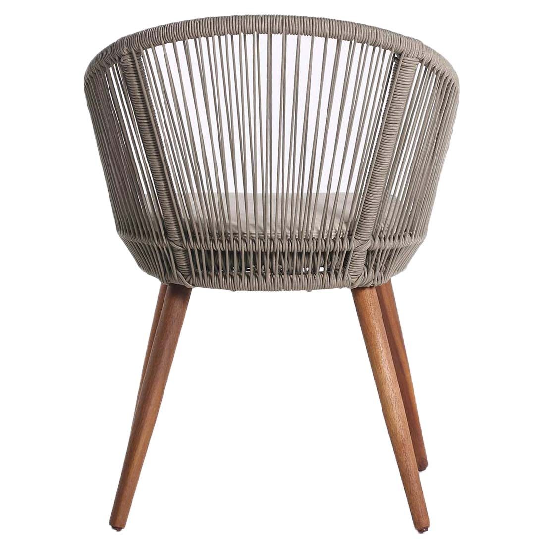 Montert Hagestol Lille akasie med sittepute 65x61 cm - OUTLIV i hage