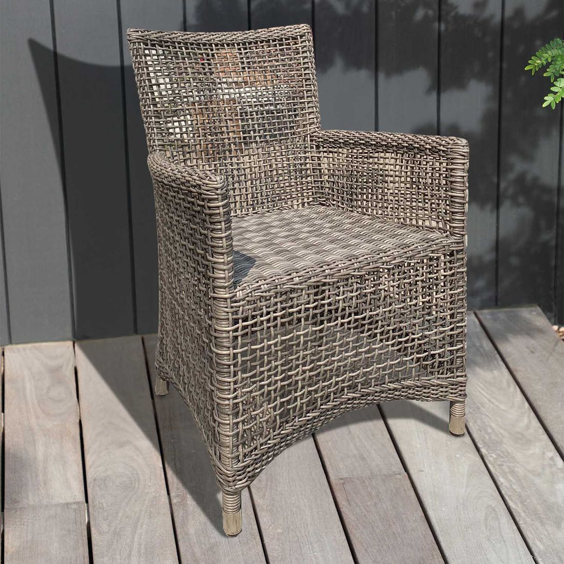 Hagestol Loft polyrotting aluminium 58x62 cm - Zebra bakside