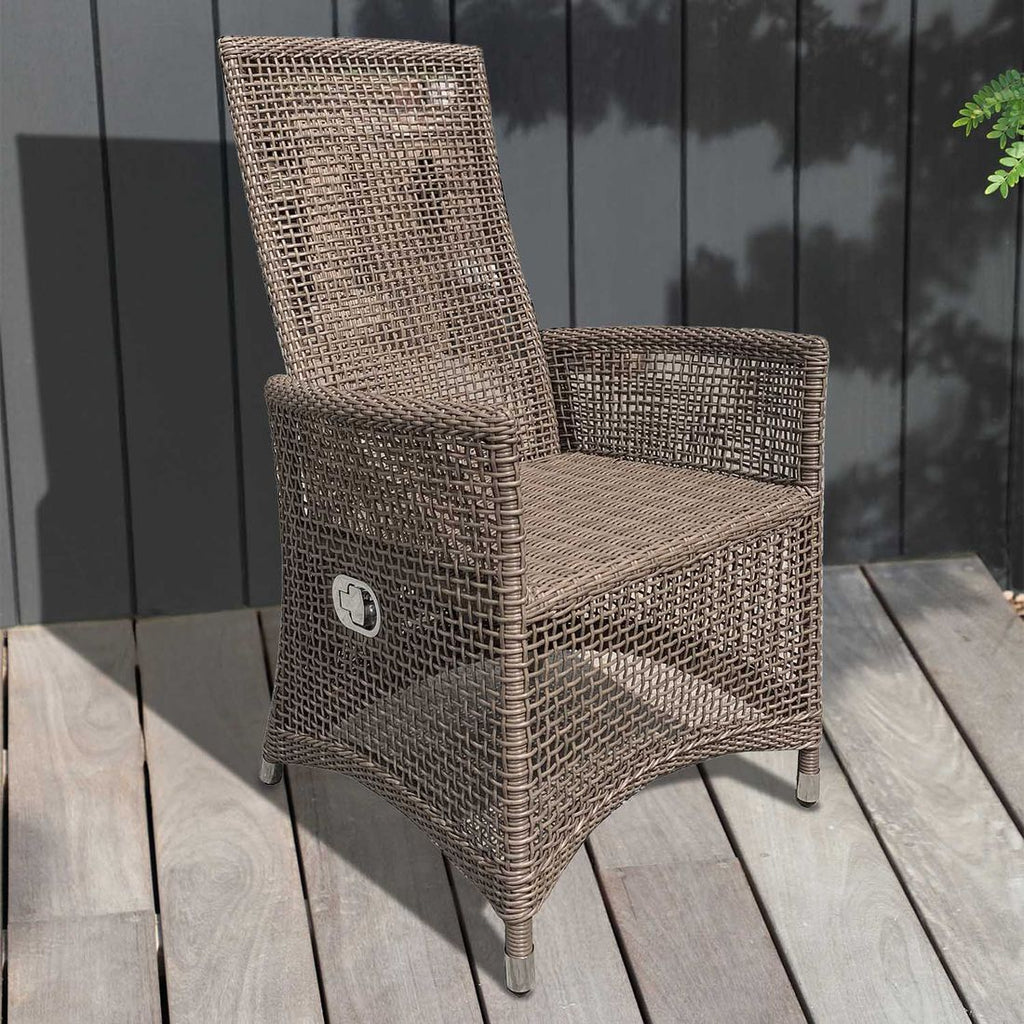 Hagestol Loft regulerbar rygg polyrotting 67x71 cm - Zebra bakside
