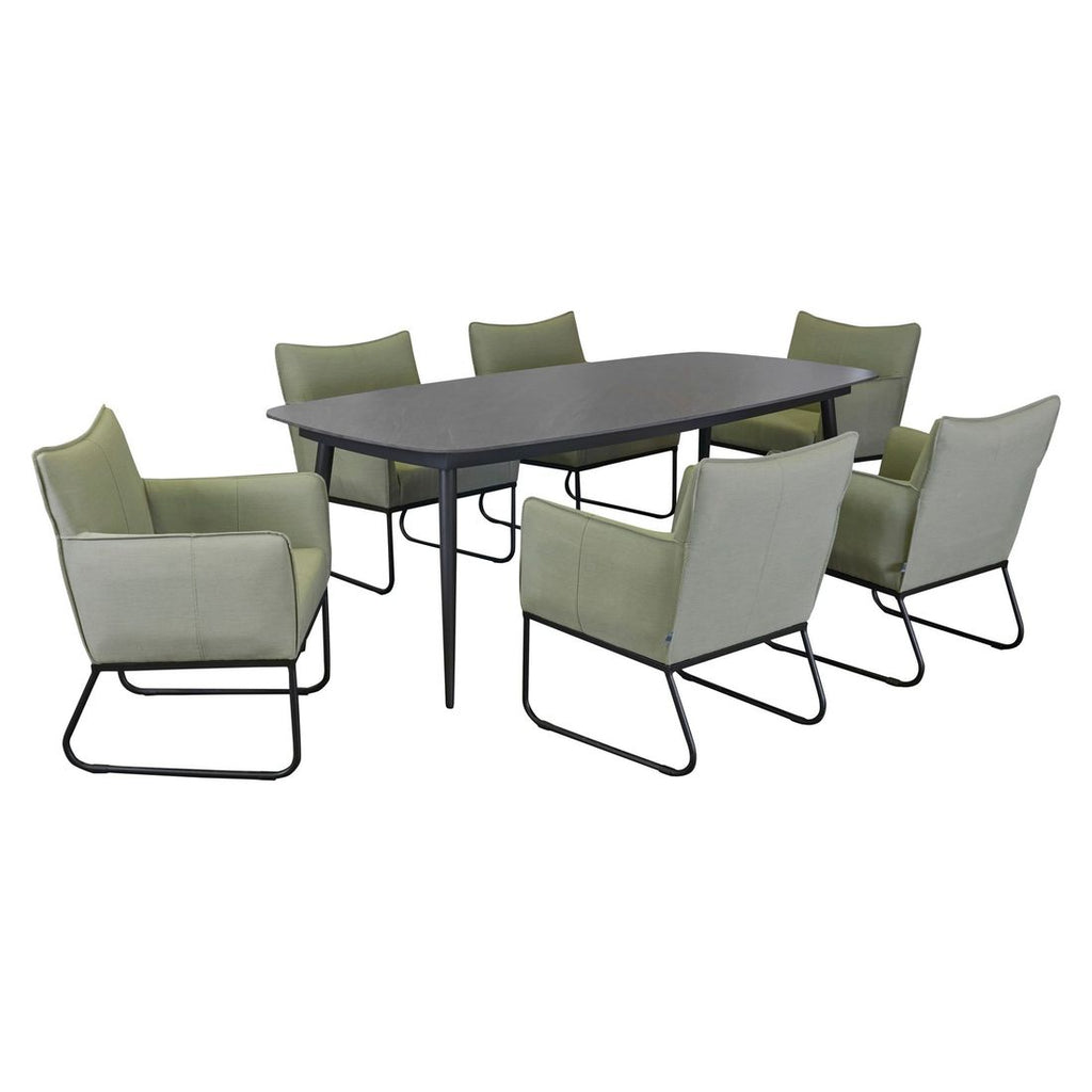 Hagestol Loma aluminium/akryl 70x61 cm nærbilde av tekstur