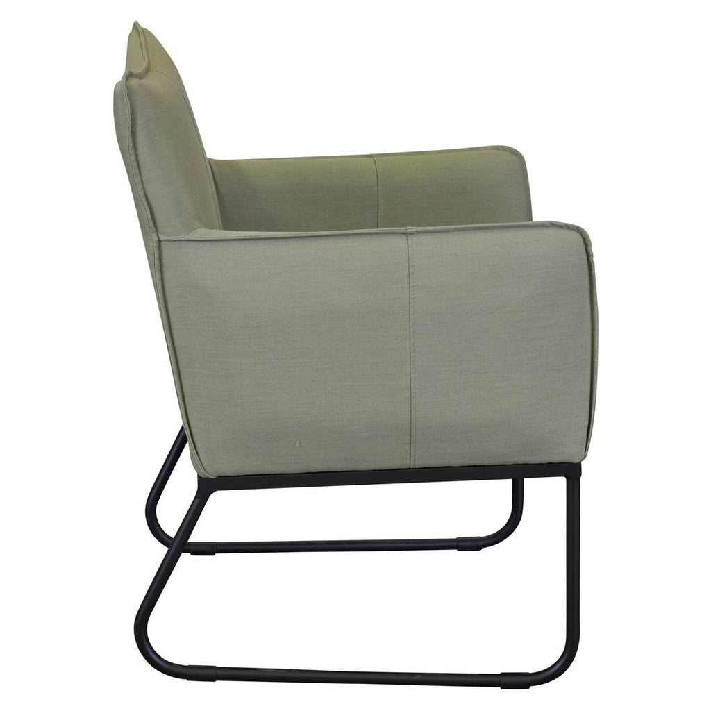 Nærbilde av aluminiumsramme på Hagestol Loma aluminium/akryl 70x61 cm