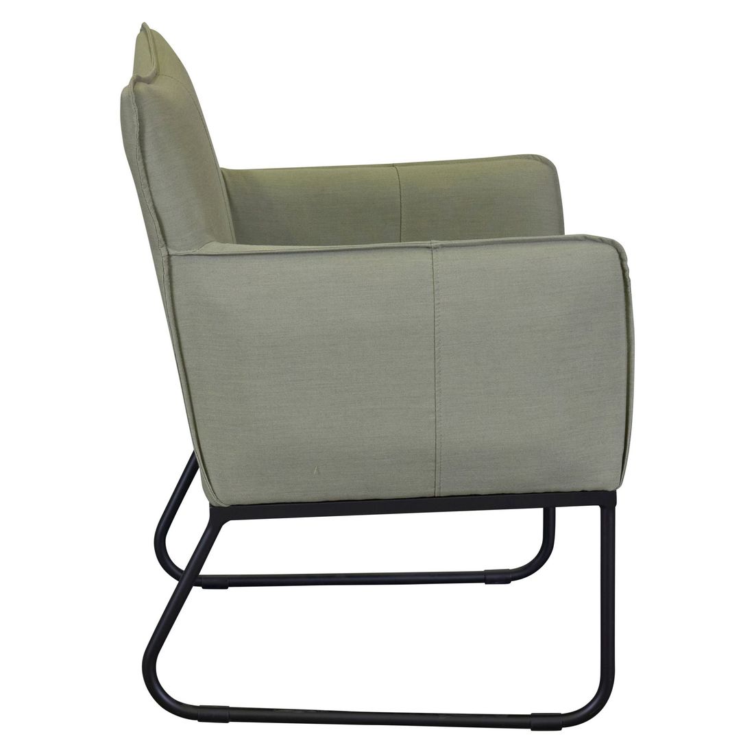 Nærbilde av aluminiumsramme på Hagestol Loma aluminium/akryl 70x61 cm