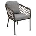Hagestol Mali aluminium med puter 62x75 cm - OUTLIV forfra