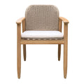 Hagestol Marie akasie med sittepute 60x63 cm forfra