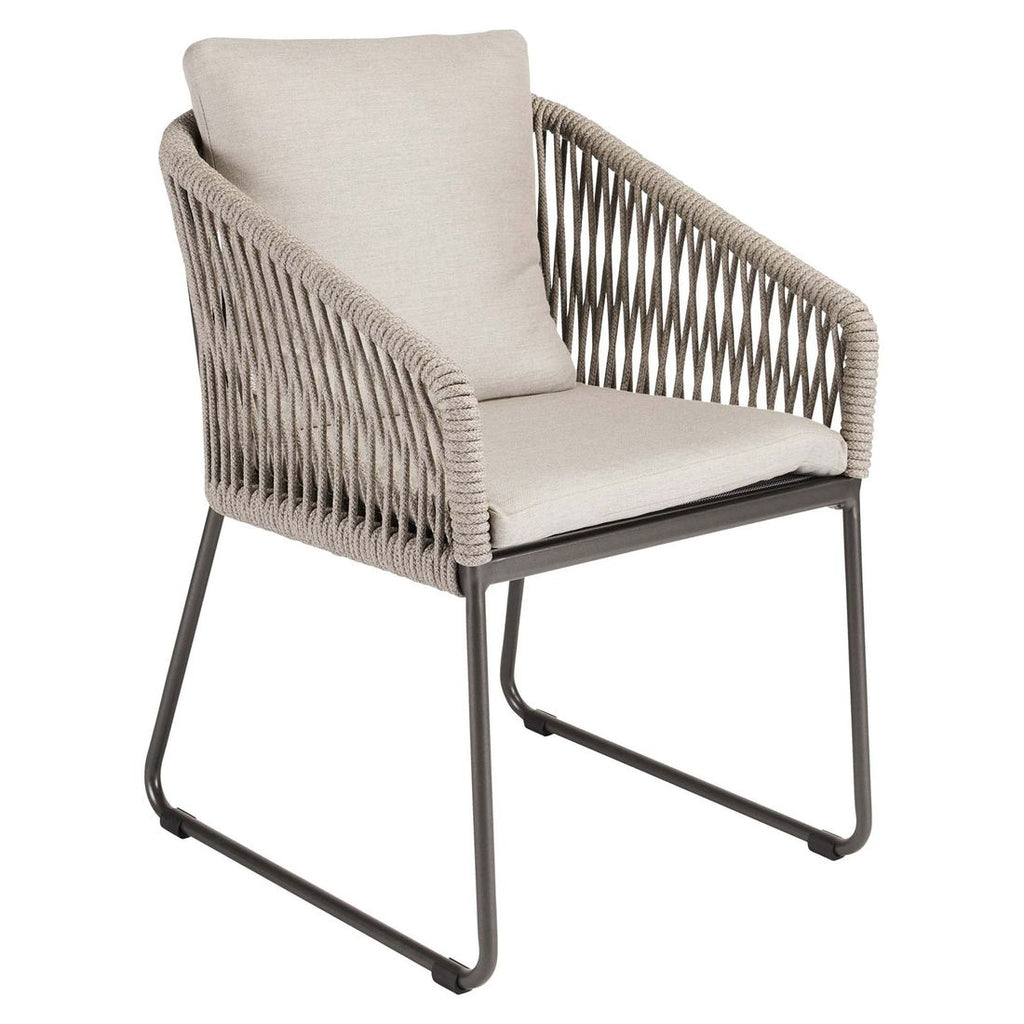 Hagestol Marla aluminium tau med puter 60x65 cm Stern forfra