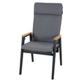 Hagestol med armlener Cortina aluminium regulerbar forfra