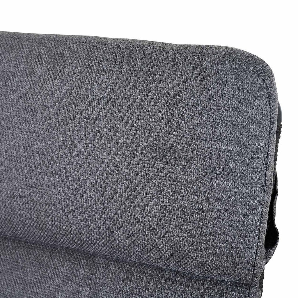Tekstil og rope detalj på Hagestol med armlener Cortina aluminium regulerbar