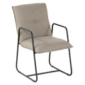 Hagestol med armlener Fontein aluminium/Sunbrella forfra