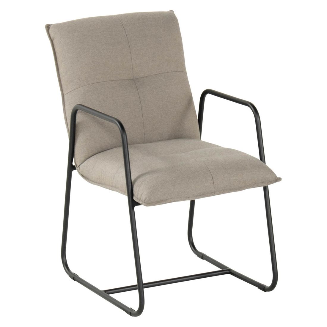 Hagestol med armlener Fontein aluminium/Sunbrella forfra
