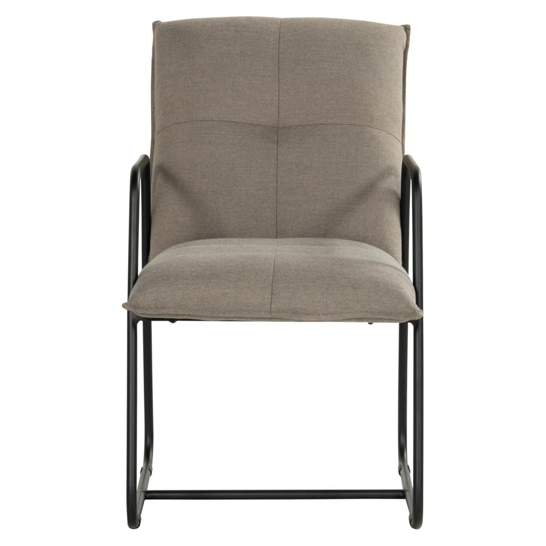 Montert Hagestol med armlener Fontein aluminium/Sunbrella i hage