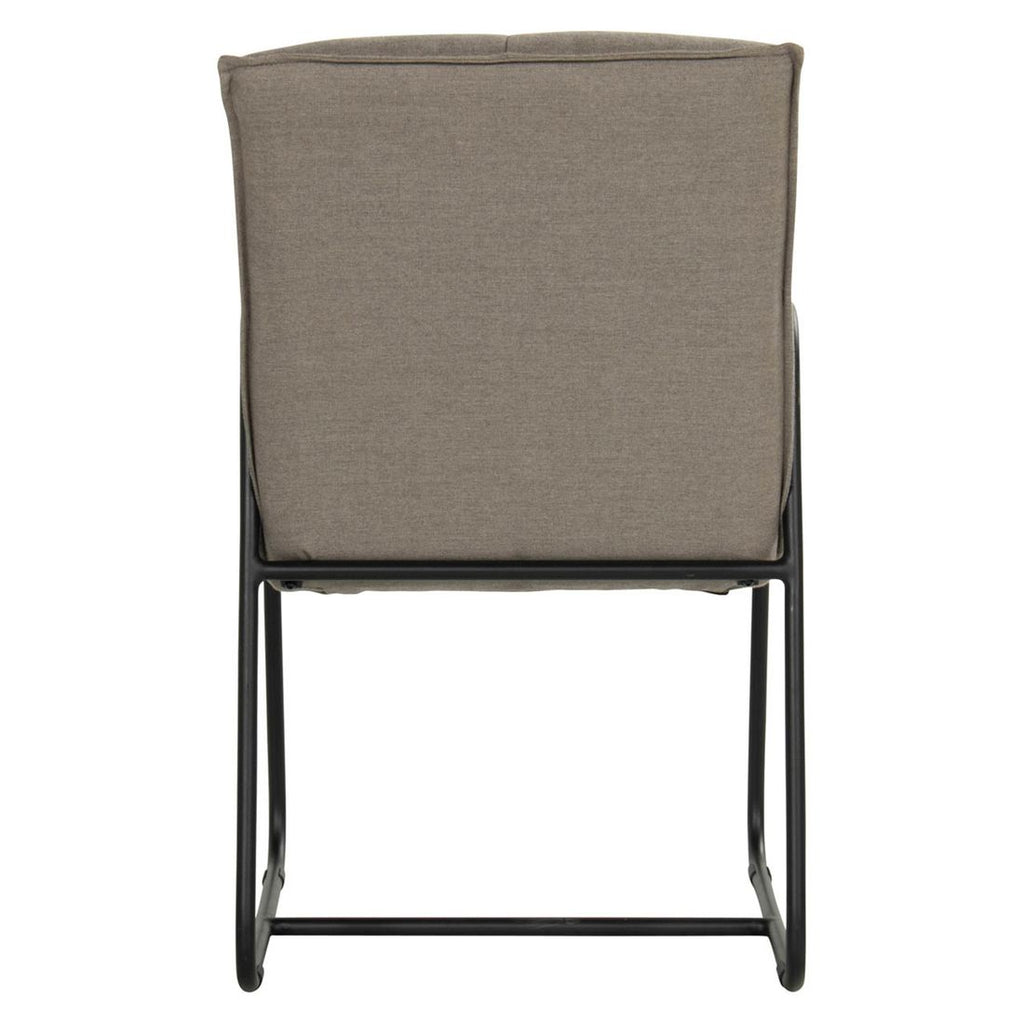 Hagestol med armlener Fontein aluminium/Sunbrella sideprofil