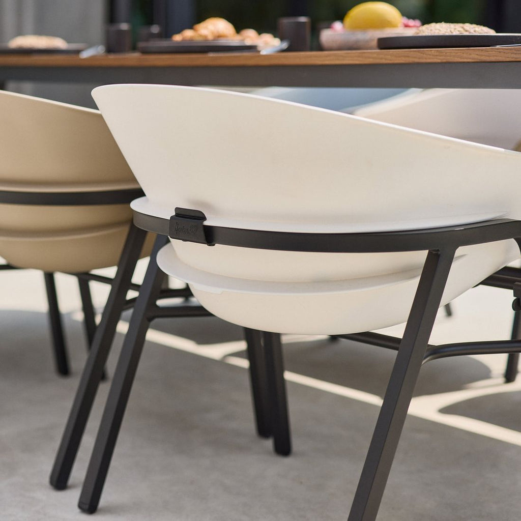 Hagestol med armlener Tubb aluminium/plast høydejusterbar - Hartman