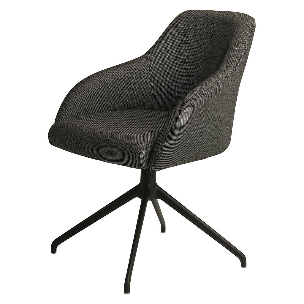 Hagestol med armlener Turn dreibar aluminium 63 cm detalj av stoff