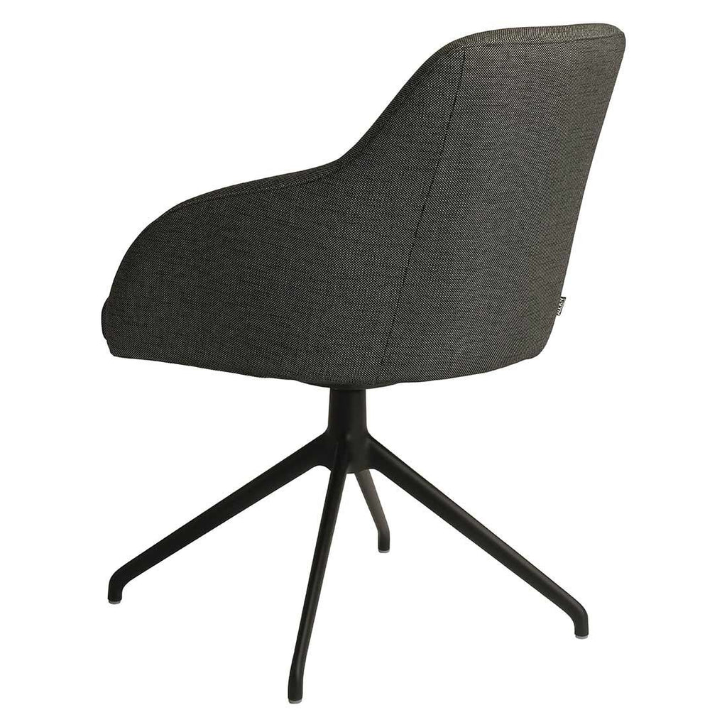 Hagestol med armlener Turn dreibar aluminium 63 cm montert på terrasse