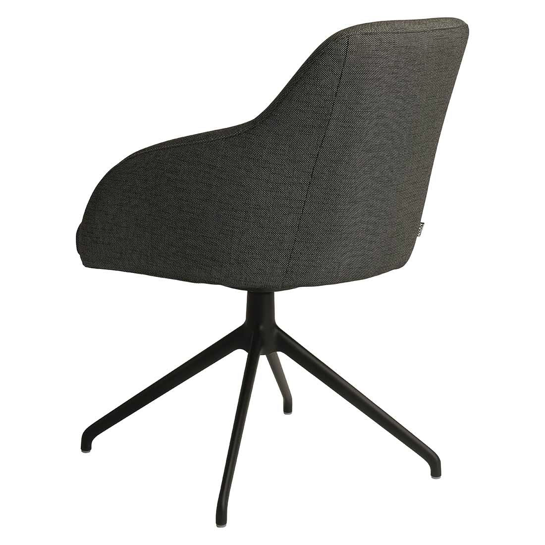 Hagestol med armlener Turn dreibar aluminium 63 cm montert på terrasse