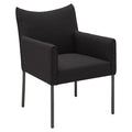 Hagestol med armlener Miami aluminium/Sunbrella sett forfra