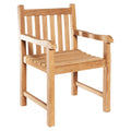Hagestol Piccadilly teak 51x60 cm - LC Garden forfra