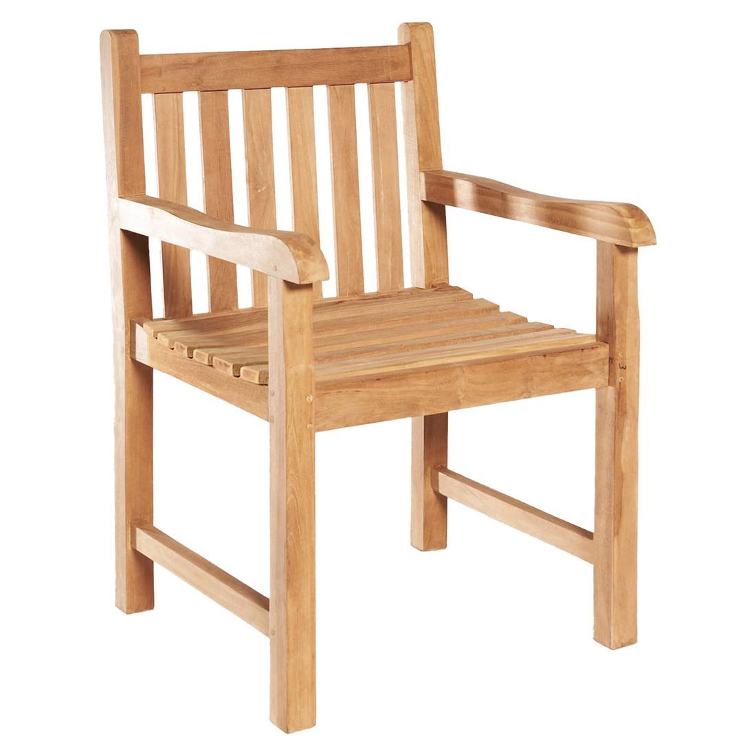Hagestol Piccadilly teak 51x60 cm - LC Garden forfra