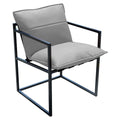 Hagestol med armlener Reef aluminium/Sunbrella 56x56 cm forfra