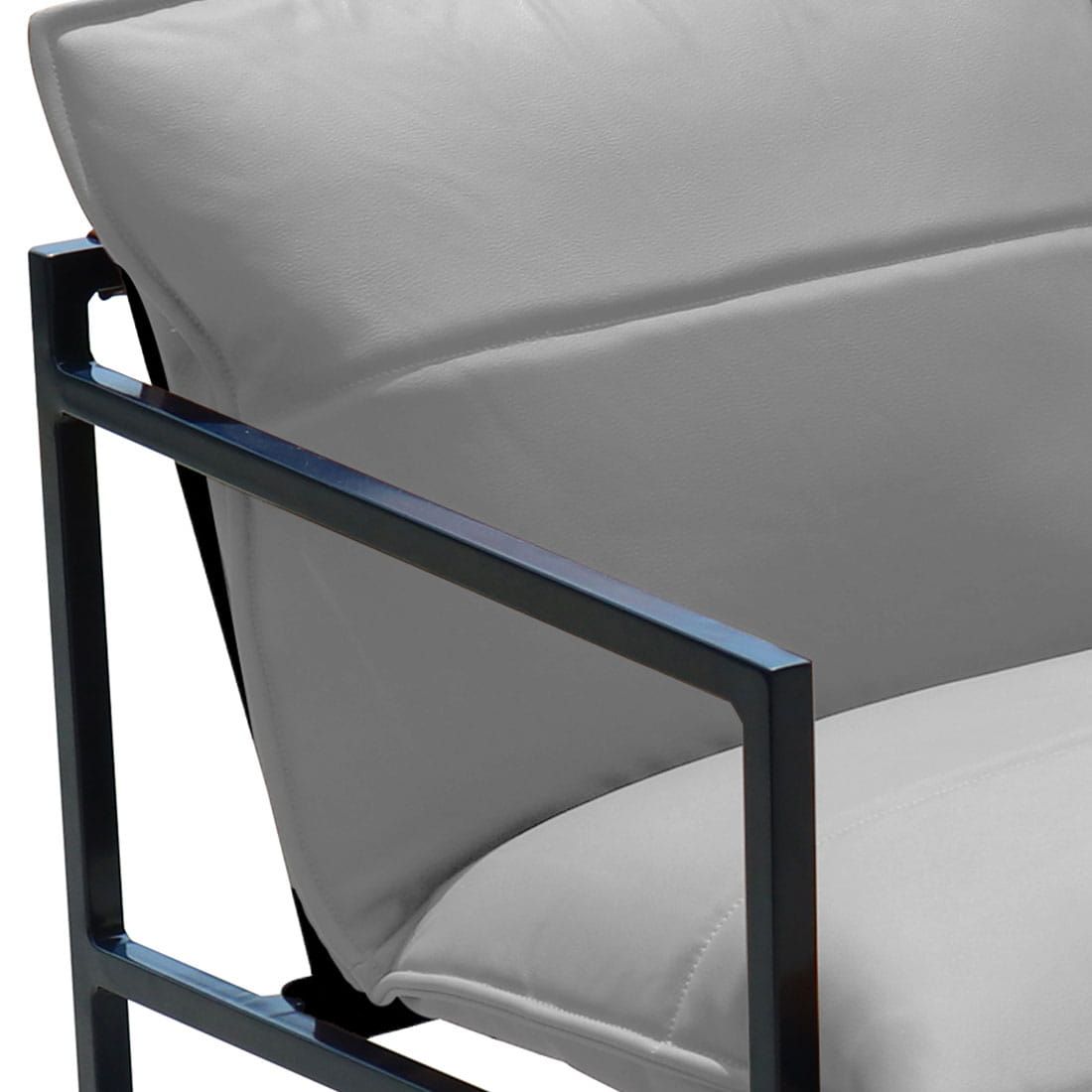 Hagestol med armlener Reef aluminium/Sunbrella 56x56 cm bakside