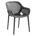 Hagestol Rom plast antrasitt 60x61 cm - Musterring forfra