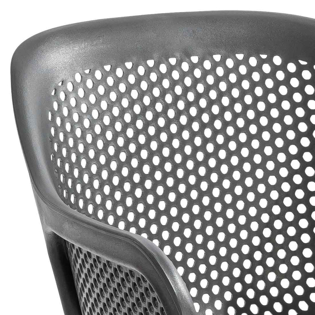 Detalj av Hagestol Rom plast antrasitt 60x61 cm - Musterring materiale og farge