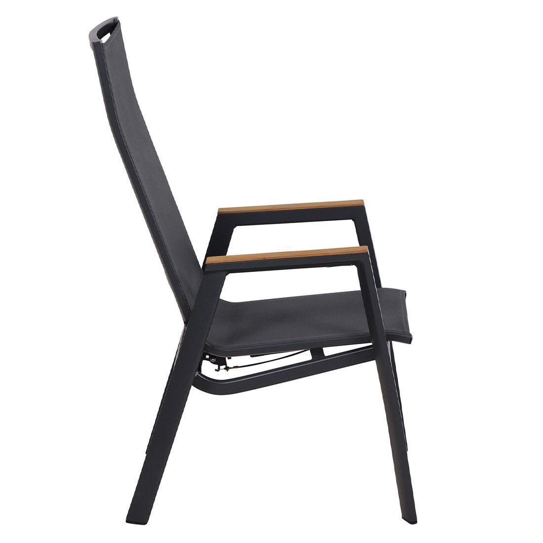 Hagestol Rondo regulerbar aluminium/textilen antrasitt - Siena Garden