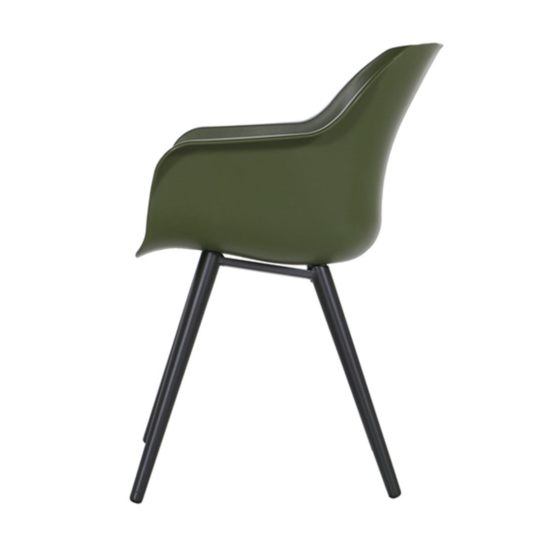 Hagestol Sophie Studio aluminium/plast svart/grønn bakside