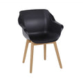Hagestol Sophie teak/plast 62x59 cm - Hartman sett forfra